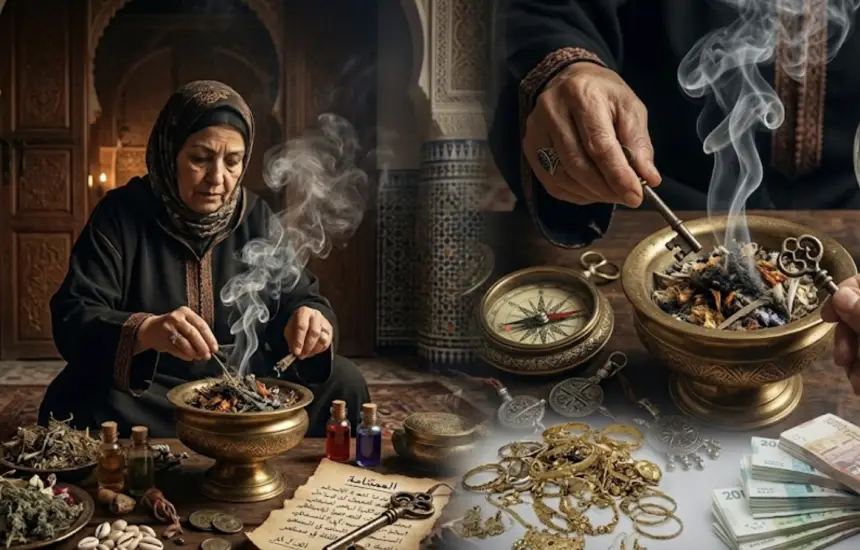 باسم "السماوي" وفك السحر .. الإطاحة بشبكة نسائية  ببني ملال تسلب الضحايا مجوهراتهم وأموالهم